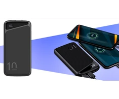 Juodas 10000 mAh powerbankas Navitel PWR10 MX