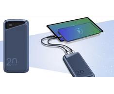Mėlynas 20000 mAh powerbankas Navitel PWR20 MX