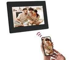 Nuotraukų rėmelis AgfaPhoto Frame skaitmeninis rėmelis 7 colių LCD HD AGFA WiFi automatinio sukimosi judesio jutiklis 32GB atmintis / APF700 Wi-Fi