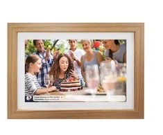 Nuotraukų rėmelis Cyfrowa Ramka na zdjęcia FRAMEO Wi-Fi Ekran dotykowy IPS 15,6" 8GB Denver PFF-1542LW Light Wood