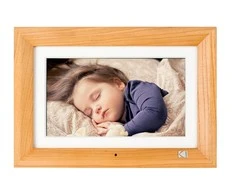 Nuotraukų rėmelis Kodak LED HD 7" RDPF-700W medinis šviesiai raudonas