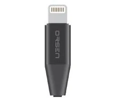 Orsen S31 Lightning Cable 2.1A 1.2m juodas