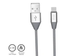 Orsen S32 Micro Data Cable 2.1A 1.2m pilkas