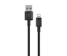Orsen S9L USB A and Lightning 2.1A 1m juodas