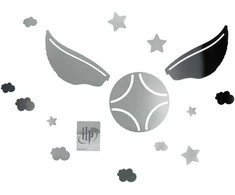 Paladone Harry Potter Golden Snitch Mirror Wall Decals