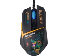 Pelė Myszka žaidimams A4Tech Bloody W63 Max RENEGADE su laidu 12000 dpi optinė juoda