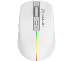 Pelė Tellur Silent Click baltos spalvos