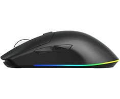 White shark Baltas Shark CADOR-B WGM-5020 belaidė žaidimų pelė, juoda