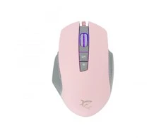 Žaidimų pelė White Shark Gareth Pink su RGB pašvietimu