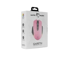Žaidimų pelė White Shark Gareth Pink su RGB pašvietimu