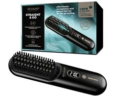 Revamp BR-1950-EU2 „Straight &amp; Go“ belaidis karštas šepetys