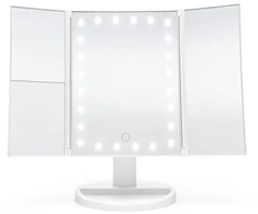 Rio 24 LED Touch Dimmable Makeup Mirror, Baltas