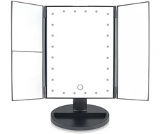 Kosmetinis veidrodis Rio 24 LED TOUCH DUOMENAMAS MAKEUP MIRROR (2X ir 3x) – MMFD