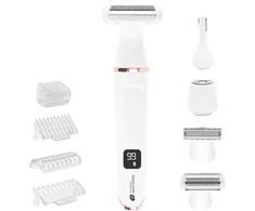 Rio Go Smooth 4-In-1 Lady Shaver &amp; Bikini Trimmer, Baltas
