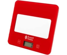Virtuvinės svarstyklės Russell Hobbs RH015711RAR Square digital scale 5kg red