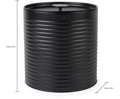 Russell Hobbs RH03269EU7 Ribbed Bread Bin, Juodas