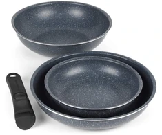 Russell Hobbs RH03296 Nightfall Stone 4-Piece Smart Clip Fry Set