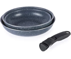 Russell Hobbs RH03297 Nightfall Stone 4-Piece Smart Clip Pan Set