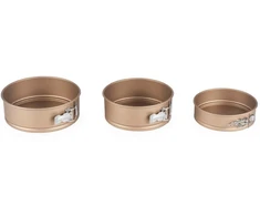 Russell Hobbs RH03791G Opulence 3 Piece Springform Tin Set