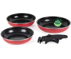 Russell Hobbs RH03995 Riviera 4-Piece Smart Clip Fry Pan Set