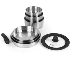 Russell Hobbs RH04041 Stainless Steel 8 Piece Smart Clip Cookware Set