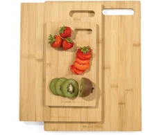 Russell Hobbs RH04065 Element Bamboo 3 Piece Chopping Board Set