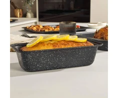 Salter Marblestone 27 cm duonos kepimo forma, sidabrinė