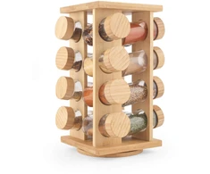 Salter BW127771 Bamboo Rotating Spice Rack