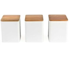 Salter BW12898WEU7 Toronto 3-Piece Canister Set Baltas
