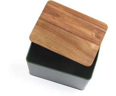 Salter BW12899G Toronto Bread Bin Žalias/Wooden