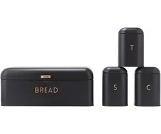 Salter BW13731EU7 Pebble 4-Piece Countertop Set Charcoal