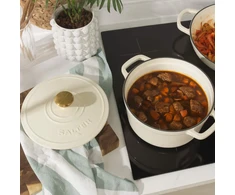 Salter Chester 3,4 l ketaus troškintuvas, 24 cm, kreminis
