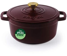Salter BW13771R Chester 3.4L Cast Iron Puodas Puodas 24 cm, Raudona