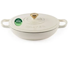 Salter BW13772C Chester 2.8L Shallow Cast Iron Puodas Puodas 30 cm, Kreminis
