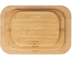 Salter BW14107 Simple Prep Bamboo Chopping Board Set