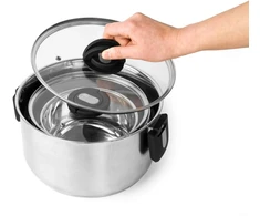 Salter BW14354 Stack-In Stainless Steel 3 Piece (16/22/24 cm) Stockpot Set