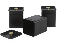 Salter BW14370 Alchemy 3-Piece Canister Set, Juodas