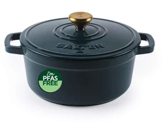 Salter BW14433GR Chester 2L Shallow Cast Iron Puodas Puodas 20 cm, Žalias