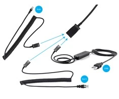 Sandberg USB+RJ9/11 Pro stereo ausinės