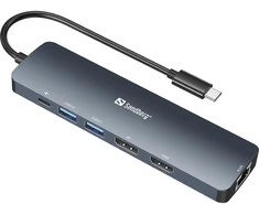 Sandberg USB-C 8K ekrano dokas