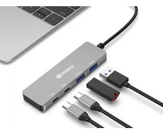Sandberg USB-C iki 2xUSB-A + 2xUSB-C šakotuvas