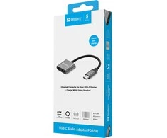 Sandberg USB-C garso adapteris PD65W