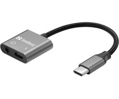 Sandberg USB-C garso adapteris PD65W