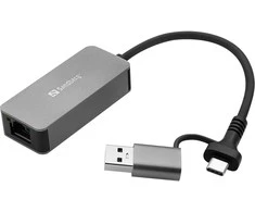 Sandberg USB-C/A 2.5 GbE RJ45 Adapteris