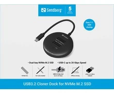 Sandberg USB3.2 Cloner Dock for NVMe