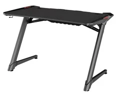 Žaidimų stalas Sandberg Fighter Gaming Desk 2 LED, su pašvietimu, Juodas