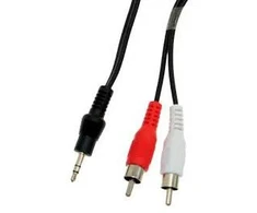 Sbox Technology Audio laidas Sbox 3.5-2RCA-M/M-2, 3.5mm M.->2xRCA M, 2m