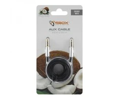Sbox Technology Sbox 3535-1.5W AUX kabelis 3.5mm To 3.5mm Coconut Baltas
