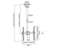 Laikiklis Sbox CPLB-9441 (32-70/50kg/400x400)
