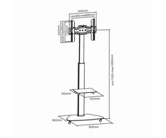 Laikiklis Sbox FS-500 (37-70/40kg/600x400)